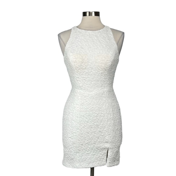 Adrianna Papell Hailey Logan Womens White Sleeveless Mini Dress Juniors size M - Picture 1 of 10